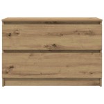 vidaXL Dulap TV Artisan Stejar 80x35x54 cm Lemn prelucrat