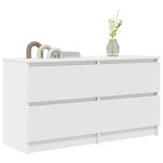 vidaXL Dulap TV alb 100x35x54 cm lemn prelucrat