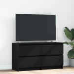 vidaXL Dulap TV, negru, 100x35x54 cm, lemn prelucrat