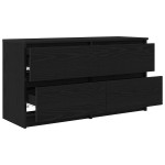 vidaXL Dulap TV, negru, 100x35x54 cm, lemn prelucrat