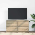 vidaXL Comodă TV, stejar sonoma, 100x35x54 cm, lemn prelucrat vidaXL Comodă TV, stejar sonoma, 100x35x54 cm, lemn prelucrat