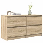 vidaXL Comodă TV, stejar sonoma, 100x35x54 cm, lemn prelucrat vidaXL Comodă TV, stejar sonoma, 100x35x54 cm, lemn prelucrat