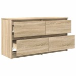 vidaXL Comodă TV, stejar sonoma, 100x35x54 cm, lemn prelucrat vidaXL Comodă TV, stejar sonoma, 100x35x54 cm, lemn prelucrat