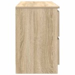 vidaXL Comodă TV, stejar sonoma, 100x35x54 cm, lemn prelucrat vidaXL Comodă TV, stejar sonoma, 100x35x54 cm, lemn prelucrat