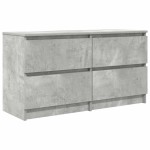 vidaXL Comodă TV, gri beton, 100x35x54 cm, lemn prelucrat