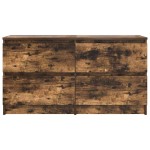 vidaXL Comodă TV, stejar fumuriu, 100x35x54 cm, lemn compozit vidaXL Comodă TV, stejar fumuriu, 100x35x54 cm, lemn compozit