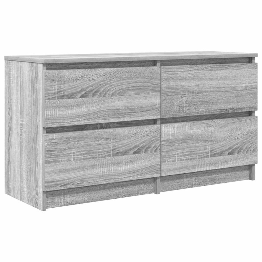 vidaXL Comodă TV, gri sonoma, 100x35x54 cm, lemn compozit