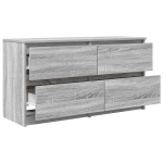 vidaXL Comodă TV, gri sonoma, 100x35x54 cm, lemn compozit vidaXL Comodă TV, gri sonoma, 100x35x54 cm, lemn compozit