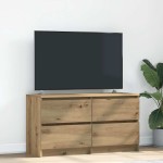 vidaXL Comodă TV, stejar artizanal, 100x35x54 cm, lemn prelucrat vidaXL Comodă TV, stejar artizanal, 100x35x54 cm, lemn prelucrat