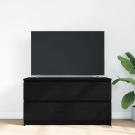 vidaXL Dulap TV, negru, 100x35x54 cm, lemn prelucrat
