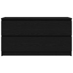 vidaXL Dulap TV, negru, 100x35x54 cm, lemn prelucrat