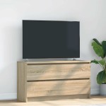 vidaXL Comodă TV, stejar sonoma, 100x35x54 cm, lemn prelucrat vidaXL Comodă TV, stejar sonoma, 100x35x54 cm, lemn prelucrat