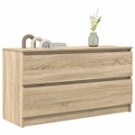 vidaXL Comodă TV, stejar sonoma, 100x35x54 cm, lemn prelucrat vidaXL Comodă TV, stejar sonoma, 100x35x54 cm, lemn prelucrat
