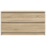 vidaXL Comodă TV, stejar sonoma, 100x35x54 cm, lemn prelucrat vidaXL Comodă TV, stejar sonoma, 100x35x54 cm, lemn prelucrat