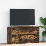 vidaXL Comodă TV, stejar fumuriu, 100x35x54 cm, lemn compozit vidaXL Comodă TV, stejar fumuriu, 100x35x54 cm, lemn compozit