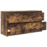 vidaXL Comodă TV, stejar fumuriu, 100x35x54 cm, lemn compozit vidaXL Comodă TV, stejar fumuriu, 100x35x54 cm, lemn compozit