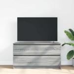 vidaXL Comodă TV, gri sonoma, 100x35x54 cm, lemn compozit vidaXL Comodă TV, gri sonoma, 100x35x54 cm, lemn compozit
