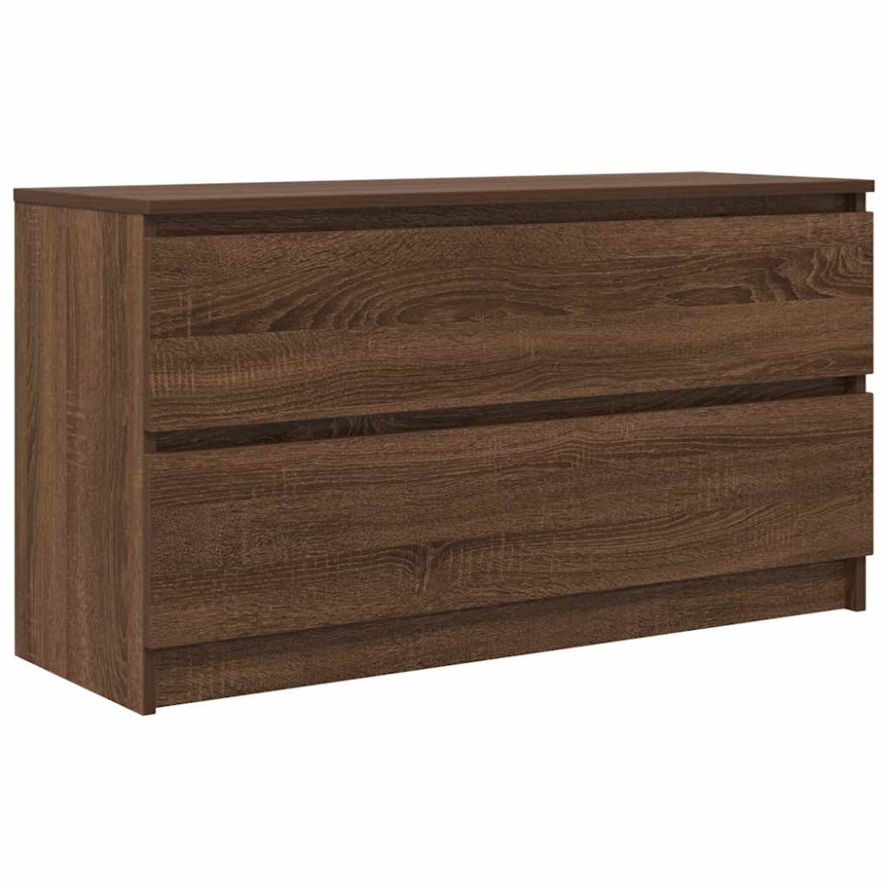 vidaXL Comodă TV, stejar maro, 100x35x54 cm, lemn prelucrat
