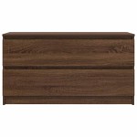 vidaXL Comodă TV, stejar maro, 100x35x54 cm, lemn prelucrat