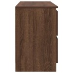 vidaXL Comodă TV, stejar maro, 100x35x54 cm, lemn prelucrat