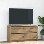vidaXL Comodă TV, stejar artizanal, 100x35x54 cm, lemn prelucrat vidaXL Comodă TV, stejar artizanal, 100x35x54 cm, lemn prelucrat
