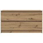 vidaXL Comodă TV, stejar artizanal, 100x35x54 cm, lemn prelucrat vidaXL Comodă TV, stejar artizanal, 100x35x54 cm, lemn prelucrat