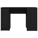 vidaXL Birou Stejar negru 120x42x76 cm Lemn prelucrat