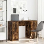 vidaXL Birou Stejar afumat 120x42x76 cm Lemn prelucrat