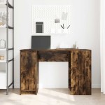 vidaXL Birou Stejar afumat 120x42x76 cm Lemn prelucrat