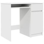 vidaXL Birou alb 86x49x76 cm lemn prelucrat vidaXL Birou alb 86x49x76 cm lemn prelucrat