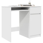 vidaXL Birou alb 86x49x76 cm lemn prelucrat vidaXL Birou alb 86x49x76 cm lemn prelucrat