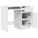 vidaXL Birou alb 86x49x76 cm lemn prelucrat vidaXL Birou alb 86x49x76 cm lemn prelucrat