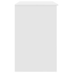 vidaXL Birou alb 86x49x76 cm lemn prelucrat vidaXL Birou alb 86x49x76 cm lemn prelucrat