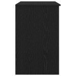 vidaXL Birou Stejar negru 86x49x76 cm Lemn prelucrat