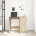 vidaXL Birou Stejar Sonoma 86x49x76 cm Lemn prelucrat