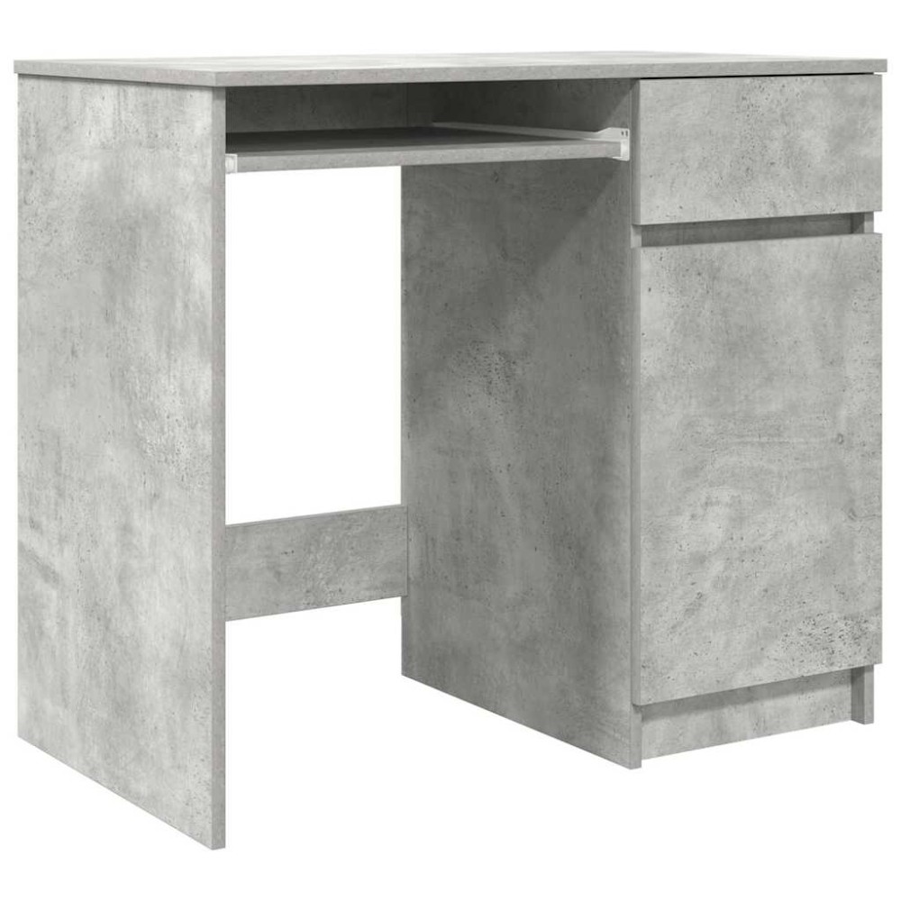 vidaXL Birou Beton Gri 86x49x76 cm Lemn prelucrat