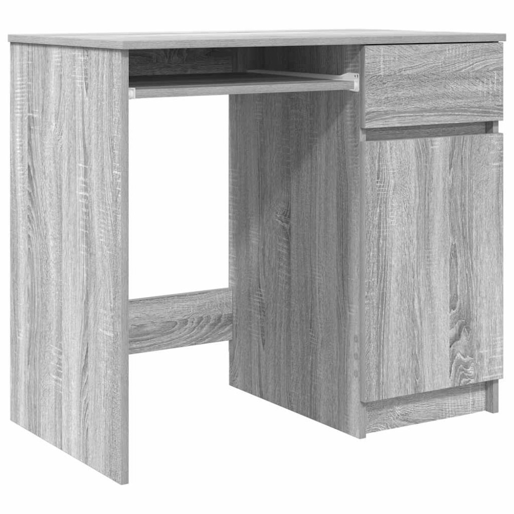 vidaXL Birou Gri Sonoma 86x49x76 cm lemn prelucrat