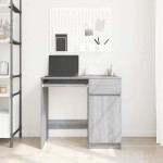 vidaXL Birou Gri Sonoma 86x49x76 cm lemn prelucrat vidaXL Birou Gri Sonoma 86x49x76 cm lemn prelucrat