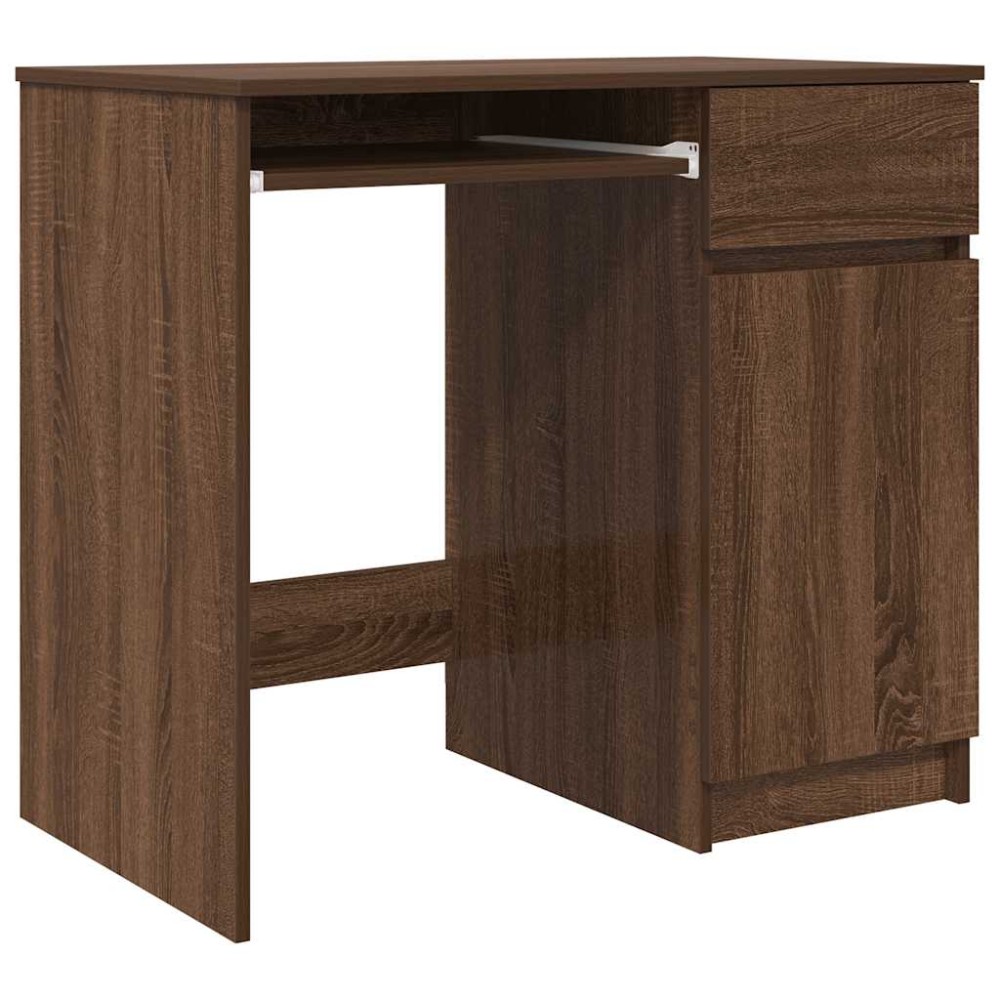 vidaXL Birou Stejar maro 86x49x76 cm Lemn prelucrat