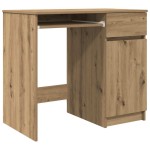 vidaXL Birou Artisan Stejar 86x49x76 cm Lemn prelucrat vidaXL Birou Artisan Stejar 86x49x76 cm Lemn prelucrat