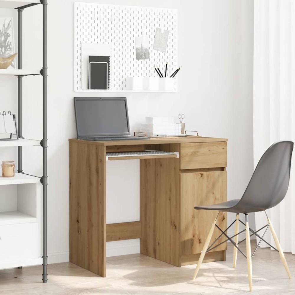 vidaXL Birou Artisan Stejar 86x49x76 cm Lemn prelucrat