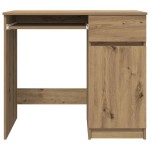 vidaXL Birou Artisan Stejar 86x49x76 cm Lemn prelucrat vidaXL Birou Artisan Stejar 86x49x76 cm Lemn prelucrat