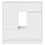 vidaXL Bufetă cu sertare și uși alb 70,5x34x74,5 cm