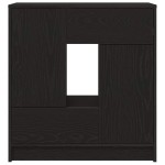 vidaXL Bufetă cu sertare și uși Stejar negru 70,5x34x74,5 cm
