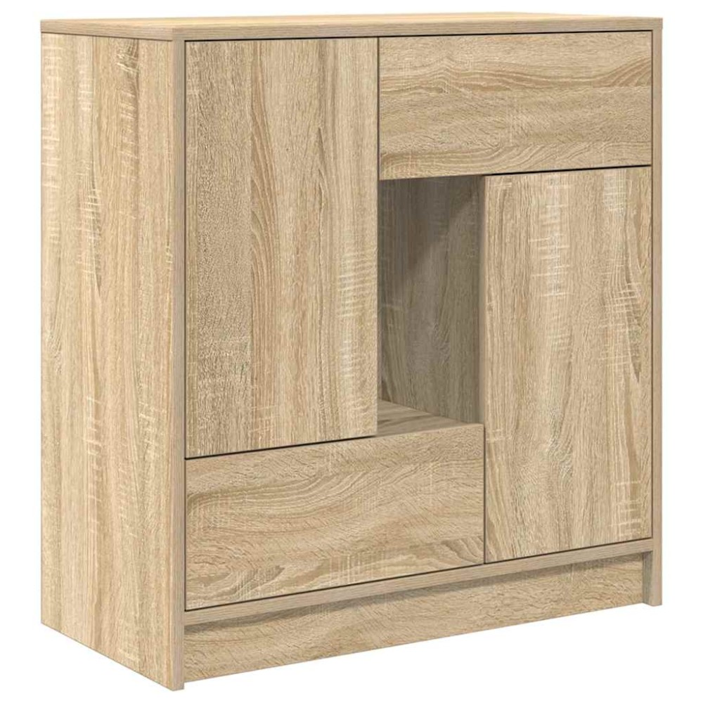 vidaXL Bufetă cu sertare și uși Stejar Sonoma 70,5x34x74,5 cm