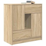 vidaXL Bufetă cu sertare și uși Stejar Sonoma 70,5x34x74,5 cm