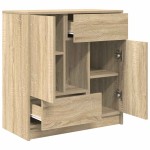 vidaXL Bufetă cu sertare și uși Stejar Sonoma 70,5x34x74,5 cm