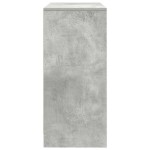 vidaXL Bufetă cu sertare și uși Gri beton 70,5x34x74,5 cm vidaXL Bufetă cu sertare și uși Gri beton 70,5x34x74,5 cm
