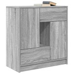 vidaXL Bufetă cu sertare și uși Gri Sonoma 70,5x34x74,5 cm