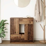 vidaXL Bufetă cu sertare și uși Lemn vechi 70,5x34x74,5 cm